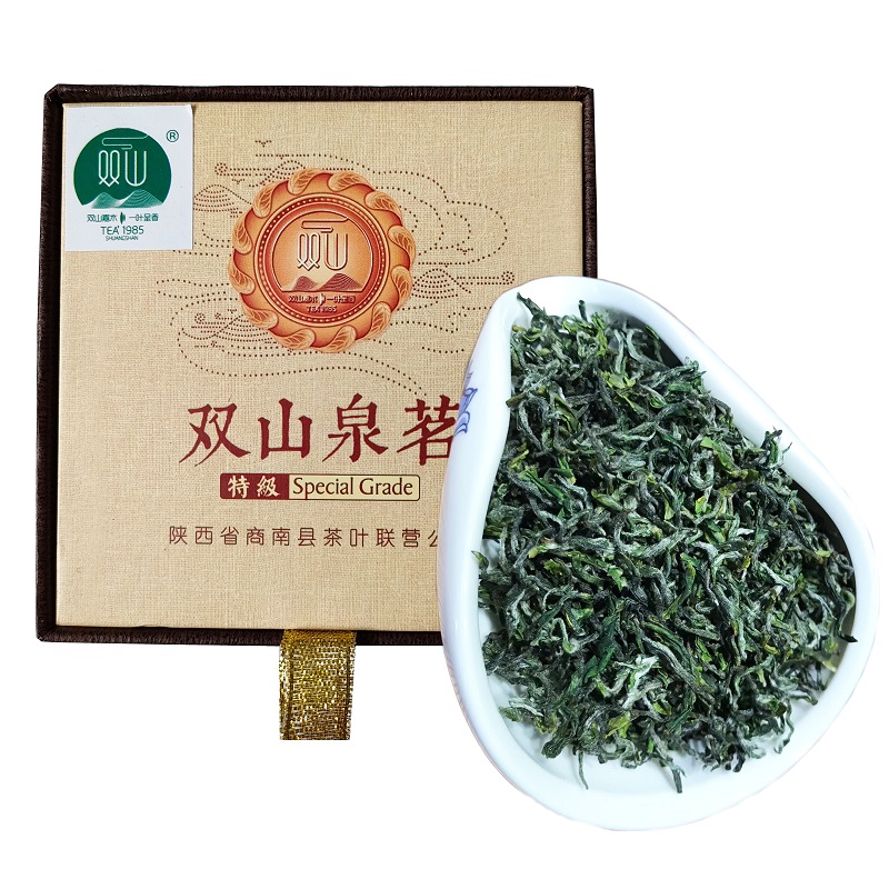  商南县双山泉茗100g商南茶明前茶高山茶日照绿茶黄金牙特级毛尖