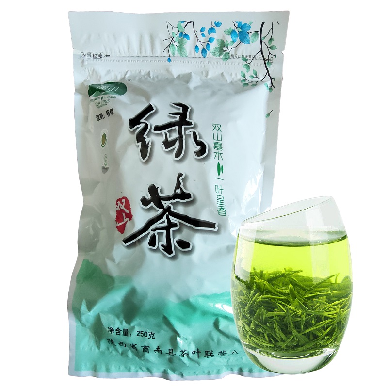  商南县双山绿茶250g商南茶雨前茶高山茶新茶上市陕茶特级雨前春茶